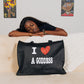 BLK/RED I LOVE A GODDESS TOTE BAG