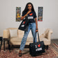 BLK/RED I LOVE A GODDESS TOTE BAG